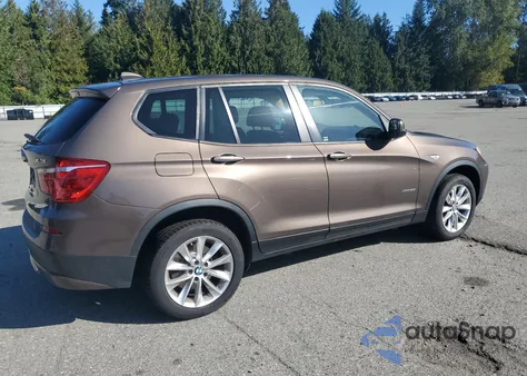 2013 BMW X3 xDrive28I from USA, damaged, VIN 5UXWX9C59D0A24581